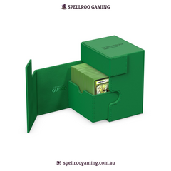 Ultimate Guard: Deck Box – XenoSkin Flip'n'Tray - 133+ Cards – Green