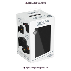 Ultimate Guard: Deck Box – XenoSkin Monocolor Flip'n'Tray - 100+ Cards – Black