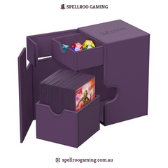 Ultimate Guard: Deck Box – XenoSkin Monocolor Flip'n'Tray - 100+ Cards – Purple