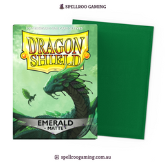 Dragon Shield: Matte - Emerald - Standard Size - 100 Sleeves