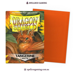 Dragon Shield: Matte - Tangerine - Standard Size - 100 Sleeves