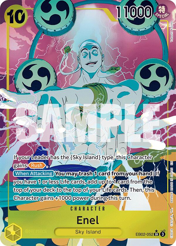 Enel (Alternate Art) (EB-02 - EB02-052) - Extra Booster: Anime