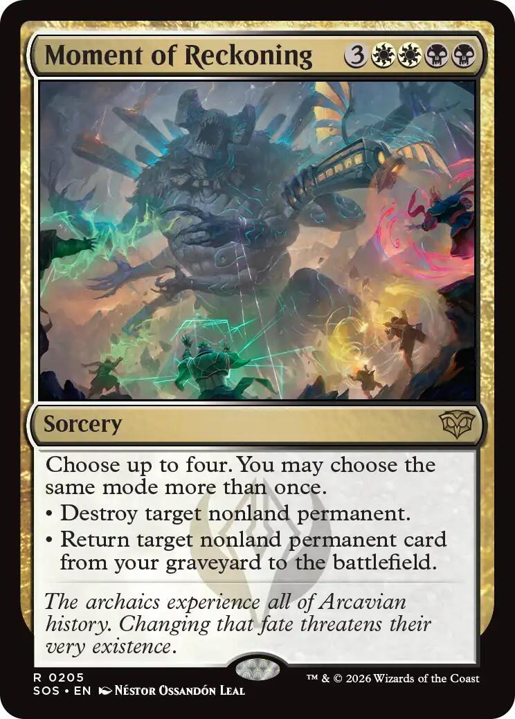 strixhaven rare cards Moment of Reckoning (SOS - 205) - Secrets of Strixhaven - Rare