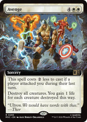 Avenge (Extended Art) (MSC - 295) - Commander: Marvel Super Heroes - Rare - Normal