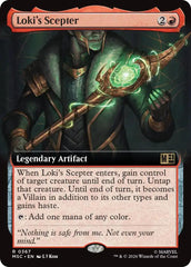Loki's Scepter (Extended Art) (MSC - 367) - Commander: Marvel Super Heroes - Rare - Normal
