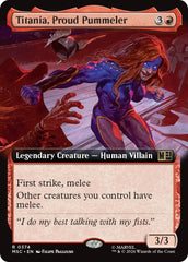 Titania, Proud Pummeler (Extended Art) (MSC - 374) - Commander: Marvel Super Heroes - Rare - Normal