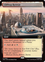 Clifftop Retreat (Extended Art) (MSC - 466) - Commander: Marvel Super Heroes - Rare - Normal