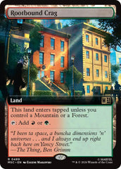 Rootbound Crag (Extended Art) (MSC - 489) - Commander: Marvel Super Heroes - Rare - Normal