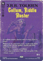 Gollum, Riddle Master (Borderless)