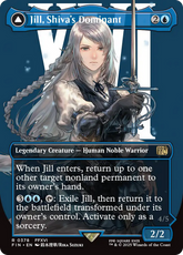 Jill, Shiva's Dominant (Borderless) (FIN-378) - FINAL FANTASY: (enchantment) Foil
