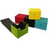 HENWEI: H25-2 Diamond Pattern PU Leather Horizontal Deck Box – Fits 100+ TCG Cards (MTG, Pokémon, Yu-Gi-Oh!, Lorcana)