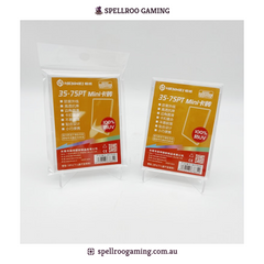 HENWEI: Z03 Mini Acrylic Card Case – Transparent Magnetic Shell Holder for Anime, TCG & Sports Cards (95×69×5.3 mm)