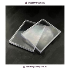 HENWEI: Z03 Mini Acrylic Card Case – Transparent Magnetic Shell Holder for Anime, TCG & Sports Cards (95×69×5.3 mm)