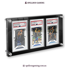 PSA Trading Card Frame: Acrylic Wall Display Holder for Graded Cards – 33 × 16.8 × 33 cm