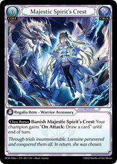 Grand Archive TCG: Majestic Spirit’s Crest - EN - DOA-063 (Dawn of Ashes 1st Edition, UR)