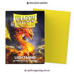Dragon Shield: Matte Dual - Lightning - Standard Size - 100 Sleeves