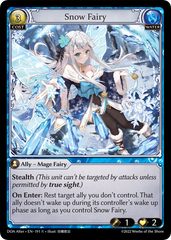 Grand Archive TCG: Snow Fairy - EN - DOA-191 (Dawn of Ashes, R)