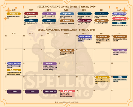 📅✨ SPELLROO GAMING — Calendar Update ✨📅