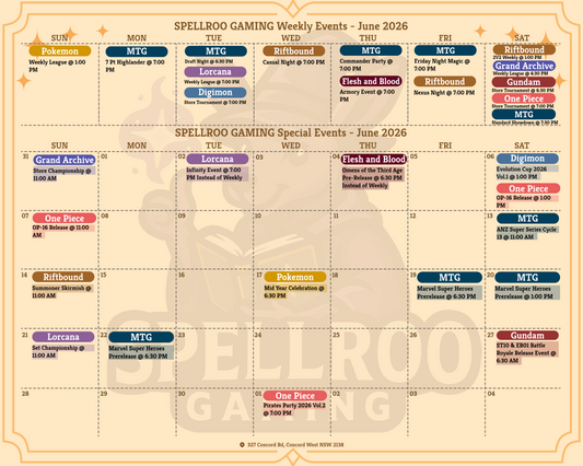 📅🎮 SPELLROO GAMING – June 2026 Event Schedule 🎮📅