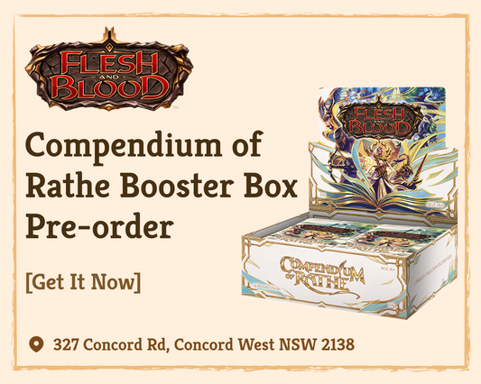 ✨📦 Flesh and Blood TCG — Compendium of Rathe Booster Box Pre-Order Now Open! 📦✨