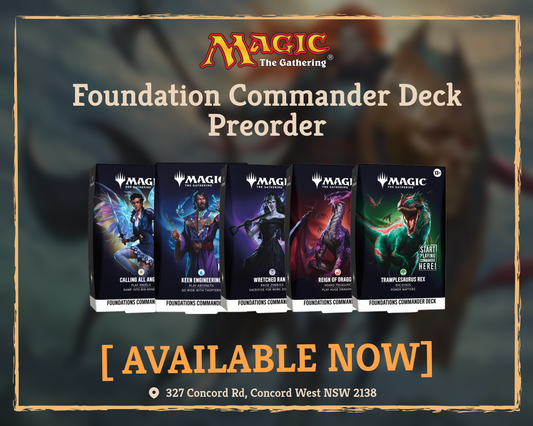 🧙♂️ MAGIC: THE GATHERING – FOUNDATIONS COMMANDER DECKS PREORDER NOW OPEN! 🧙♂️