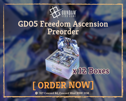 🚀⚔️ GUNDAM CARD GAME: GD05 – Freedom Ascension PREORDERS ARE LIVE @ SPELLROO GAMING! ⚔️🚀