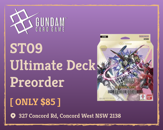 🤖✨ Gundam Card Game: Ultimate Deck – Destiny Ignition [ST09] Preorders Now Open! ✨🤖
