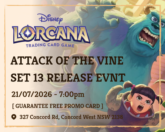 ✨ Disney Lorcana: Attack of the Vine – Set 13 Release Event! ✨