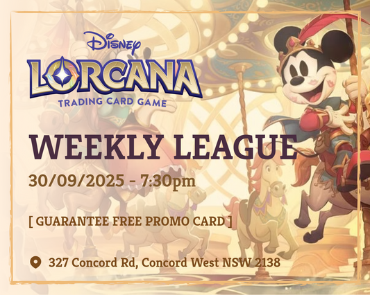 🃏✨ Lorcana Weekly League @ SPELLROO GAMING (30/09) ✨🃏