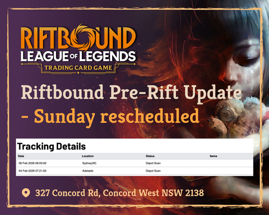 📢 Important Notice: Riftbound Spiritforged Pre-Rift Event Rescheduled 📢