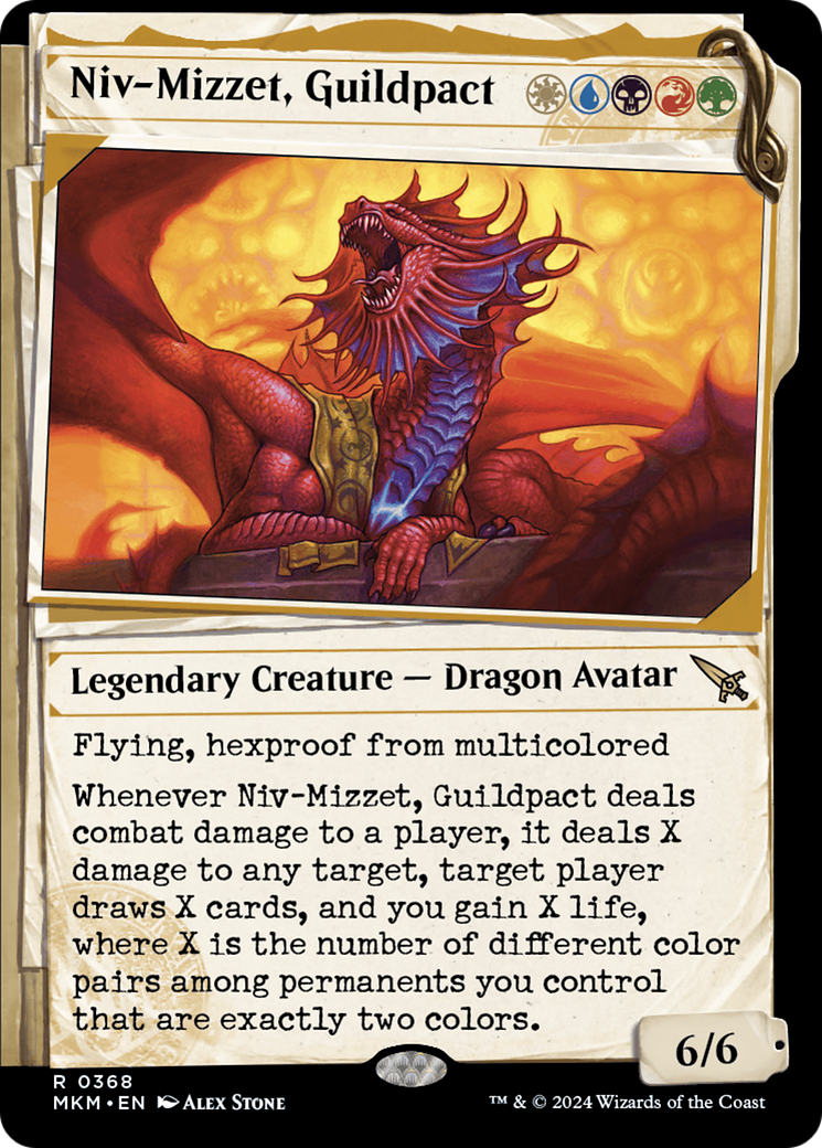 Niv-Mizzet, Guildpact (Showcase) (368) (MKM-368) - Murders at Karlov Manor: (Showcase)