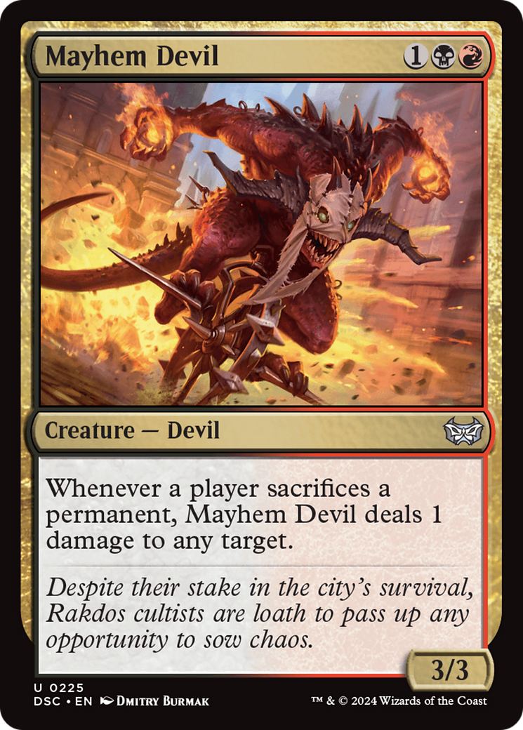 Mayhem Devil (DSC-225) - Duskmourn: House of Horror Commander