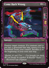 Come Back Wrong (Showcase) (DSK-309) - Duskmourn: House of Horror: (Showcase)