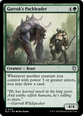 Garruk's Packleader (BLC-218) - Bloomburrow Commander