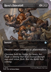 Hero's Downfall (Borderless) (FDN-319) - Foundations