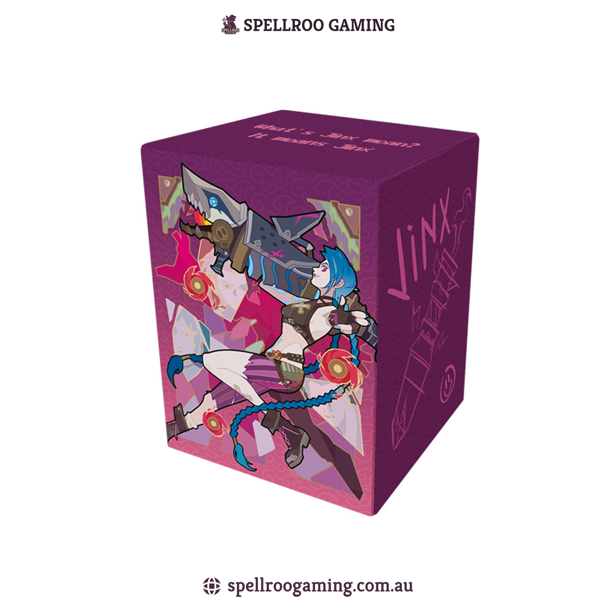 Riftbound: League of Legend TCG: Jinx Deck Box - Fits 80 Cards - English