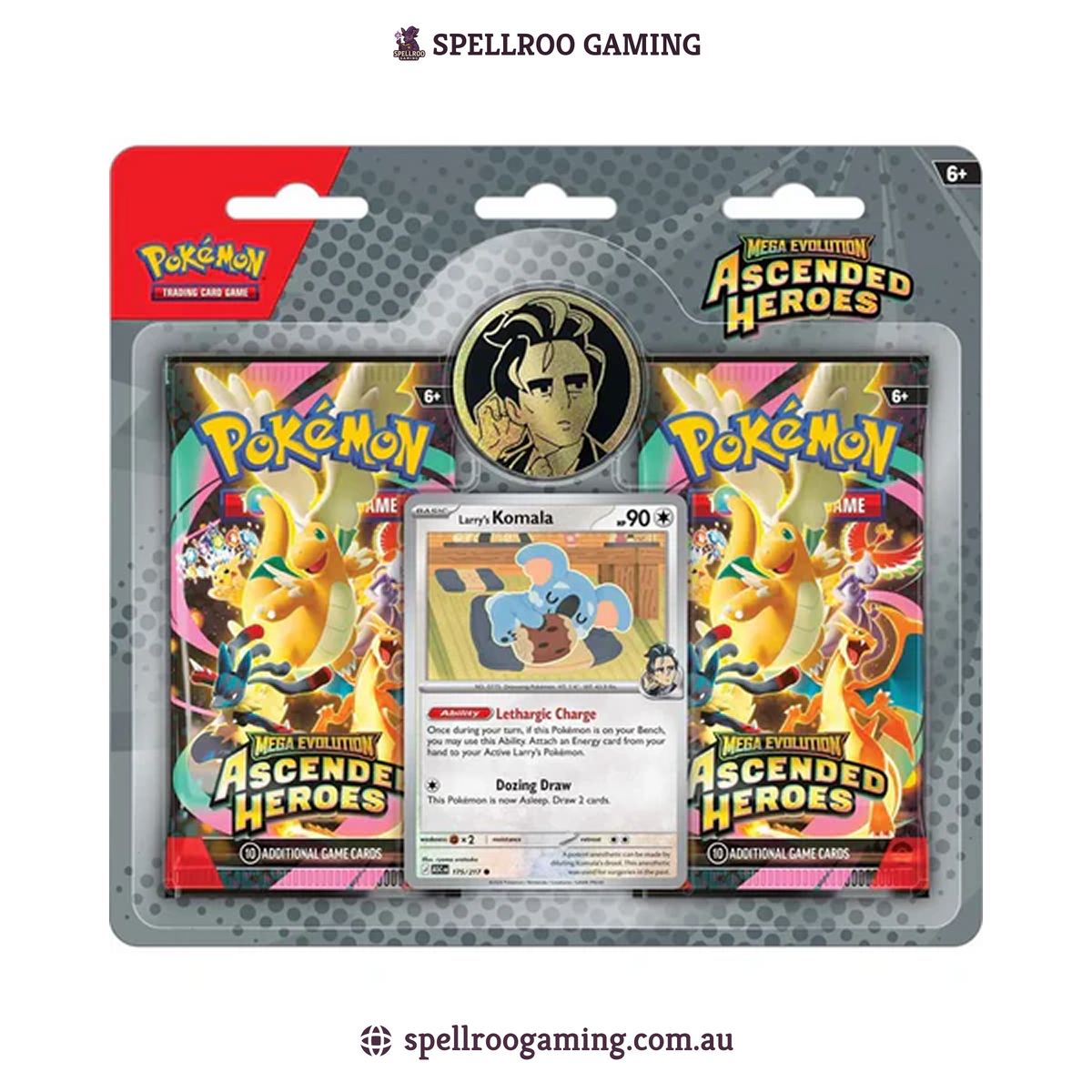 Pokemon TCG: Mega Evolution - Mega Evolution Ascended Heroes - Larry 2-Pack Blister - English