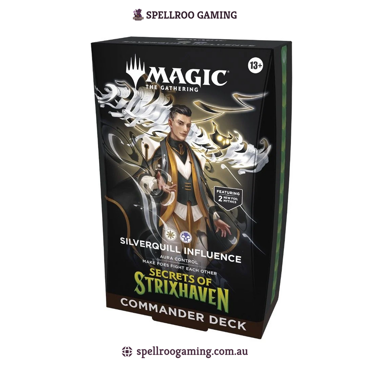 Magic: The Gathering: Secrets of Strixhaven Silverquill Influence Commander Deck - English