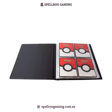 Pokemon TCG: Mega Evolution - Mega Evolution Pitch Black 4 Pocket Binder Portfolio (Holds Oversized Cards) - English
