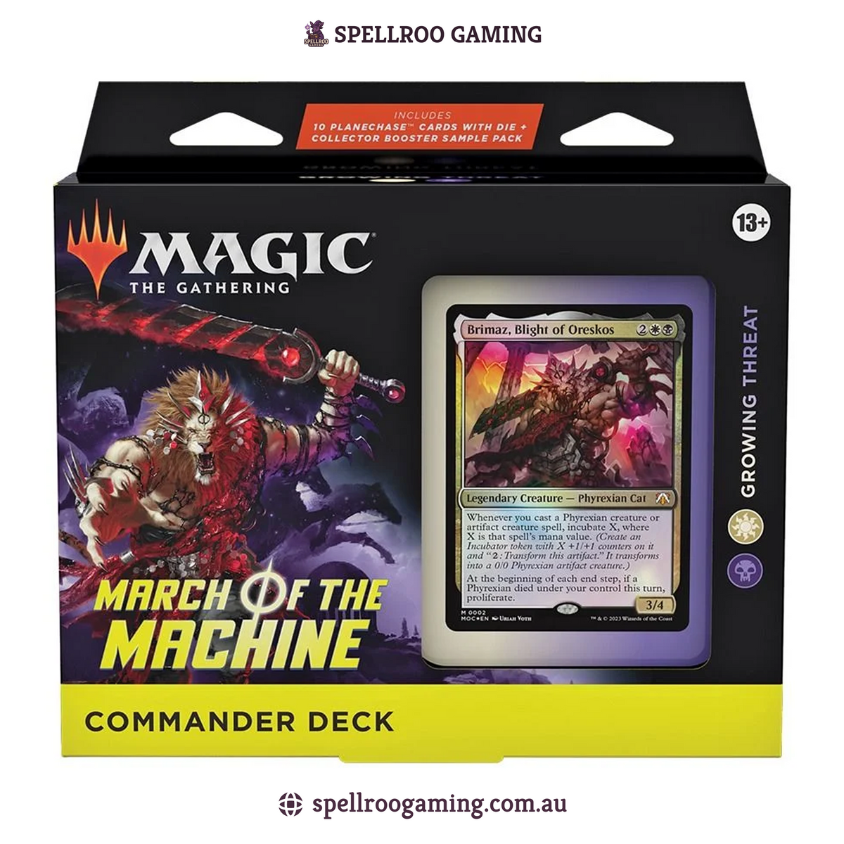 Magic: The Gathering: March of the Machine - March of the Machine Growing Threat Commander Deck - English