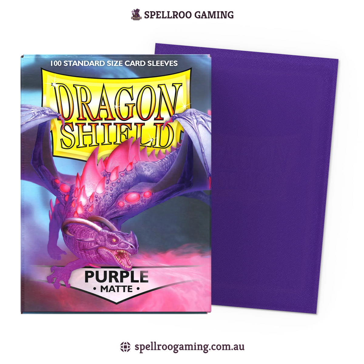 Dragon Shield: Matte - Purple - Standard Size - 100 Sleeves