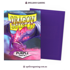 Dragon Shield: Matte - Purple - Standard Size - 100 Sleeves