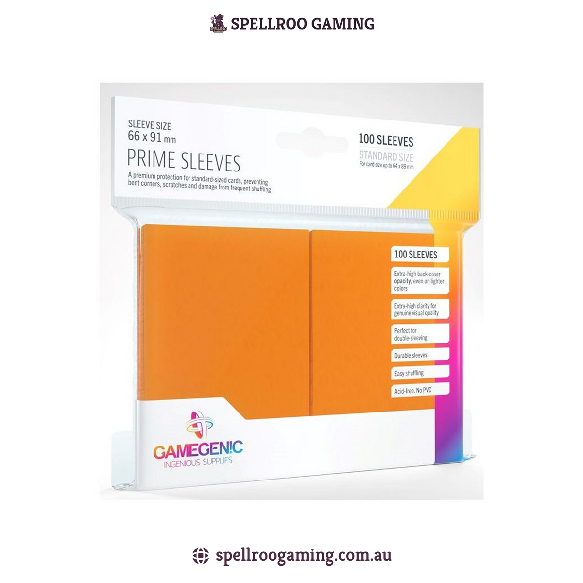 Gamegenic: Matte Prime Card Sleeves - 66mm x 91mm - 100 pcs - English