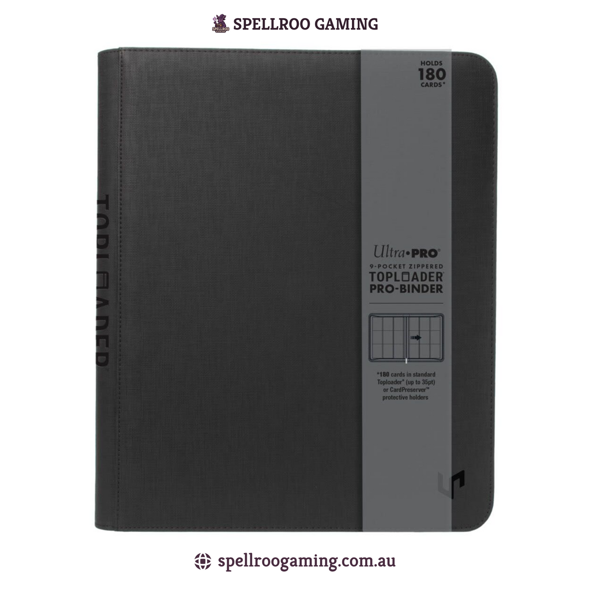 Ultra Pro: 9-Pocket Zippered Toploader Premium PRO-Binder - 180 Cards