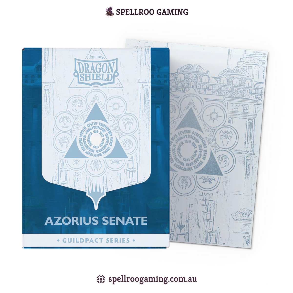 Dragon Shield: Matte Dual - MTG Guildpact Series - Azorius Senate - Standard Size - 100 Sleeves