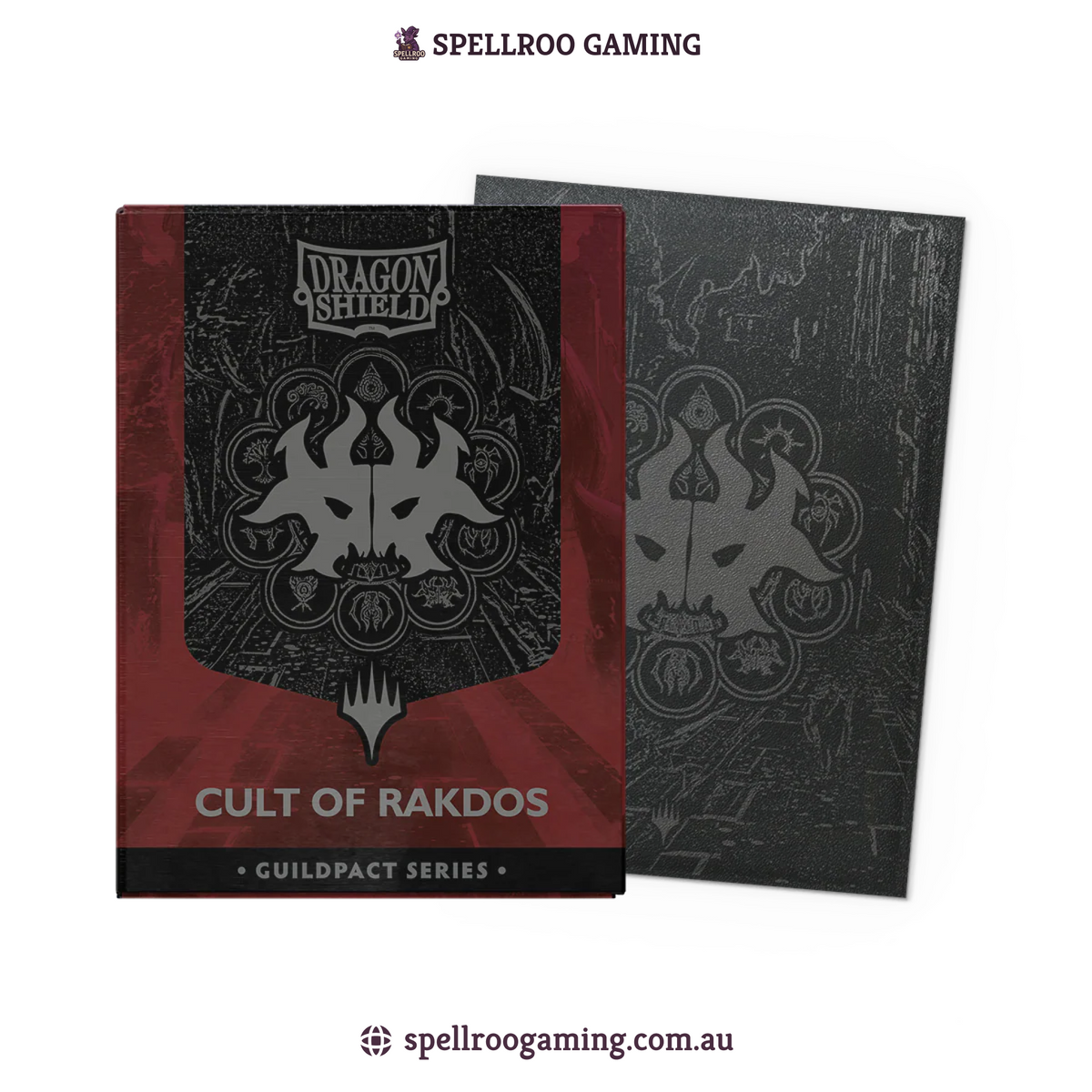 Dragon Shield: Matte Dual - MTG Guildpact Series - Cult of Rakdos - Standard Size - 100 Sleeves