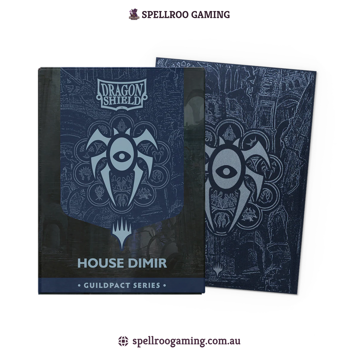 Dragon Shield: Matte Dual - MTG Guildpact Series - House Dimir - Standard Size - 100 Sleeves