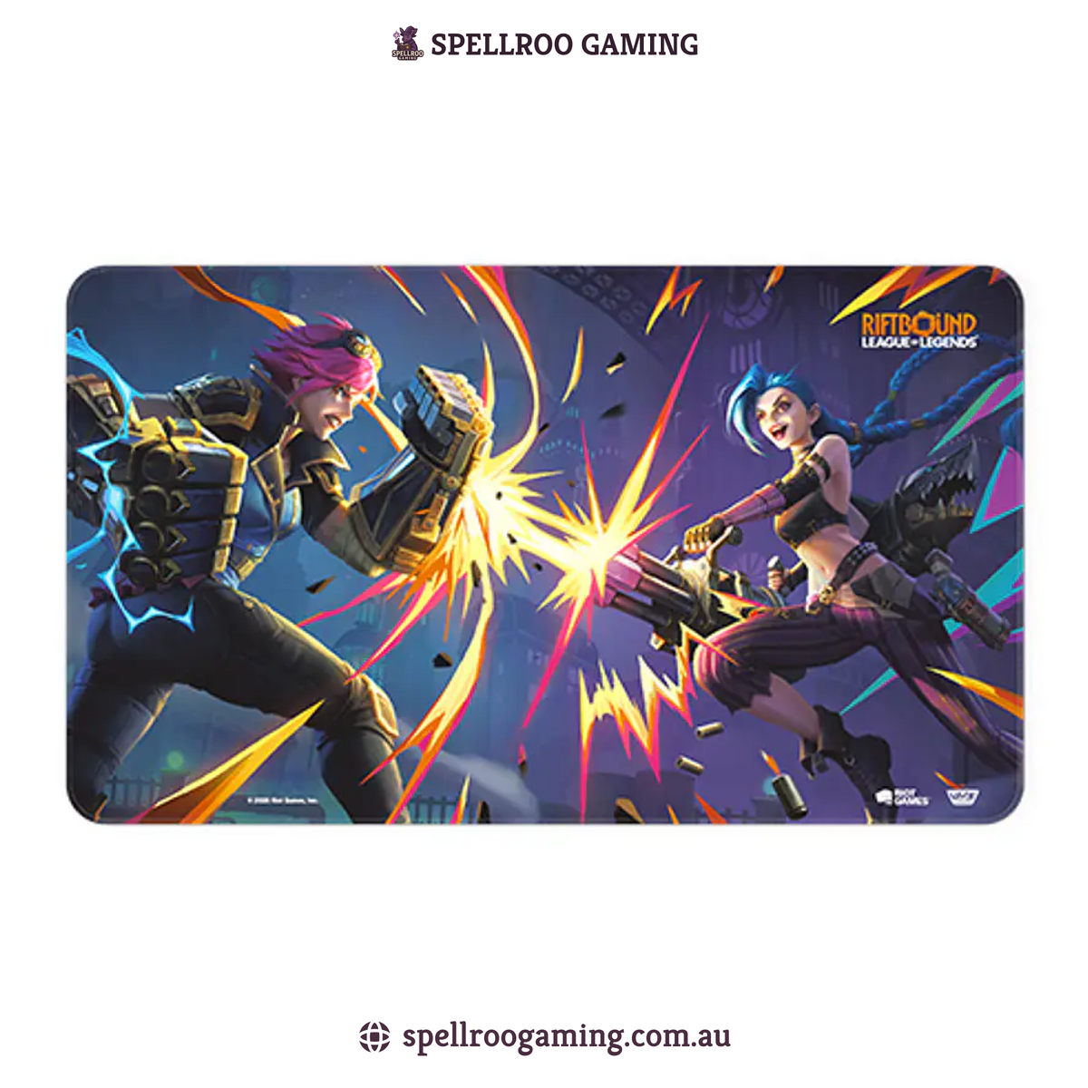Riftbound: League of Legends TCG: Offical Single Playmat - Vi Vs Jinx – English