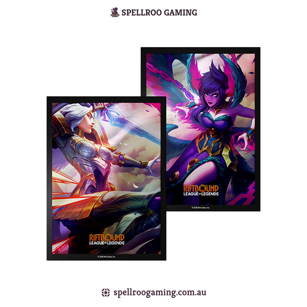 Riftbound: League of Legends TCG: Offical Art Sleeves - Vendetta: Kayle vs Morgana – 100pc - English