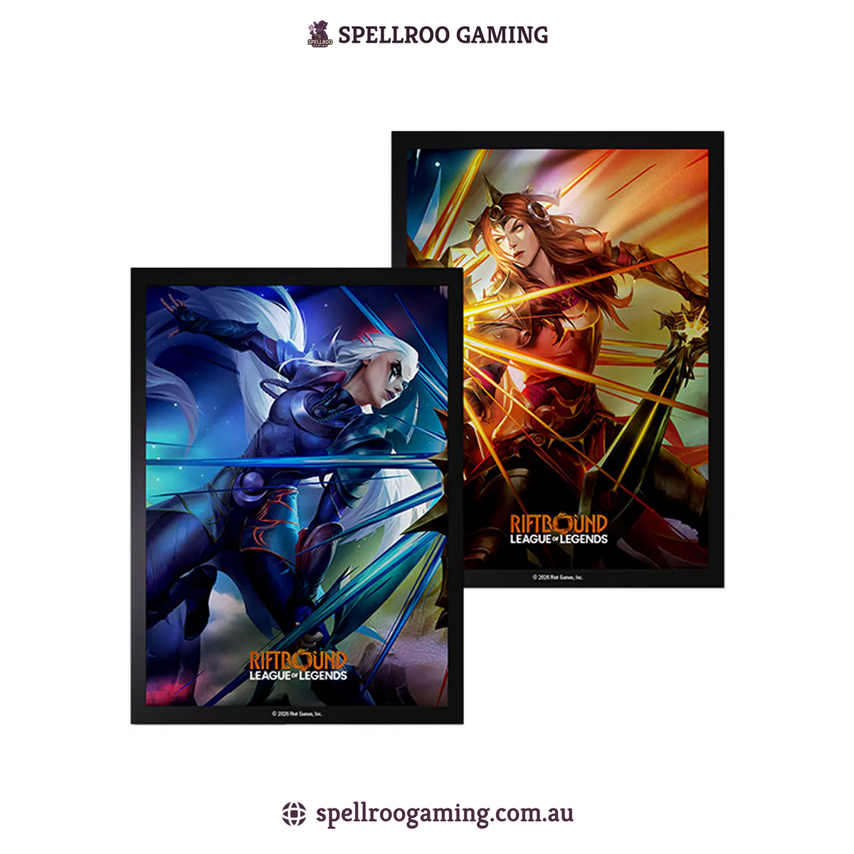 Riftbound: League of Legends TCG: Offical Art Sleeves - Vendetta: Diana vs Leona – 100pc - English